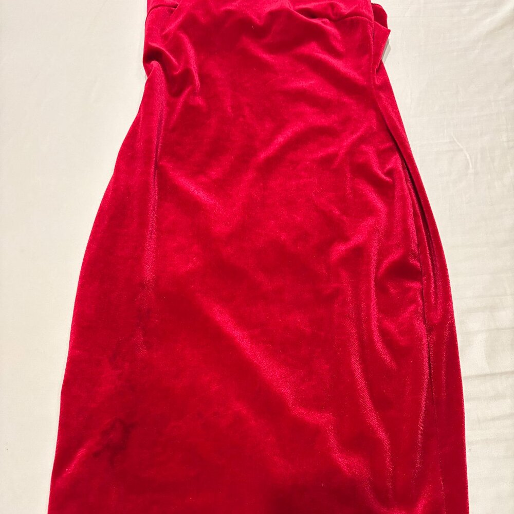Winsdor Red Velvet Dress